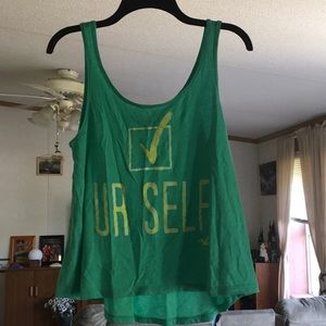 Teal Hollister tank top